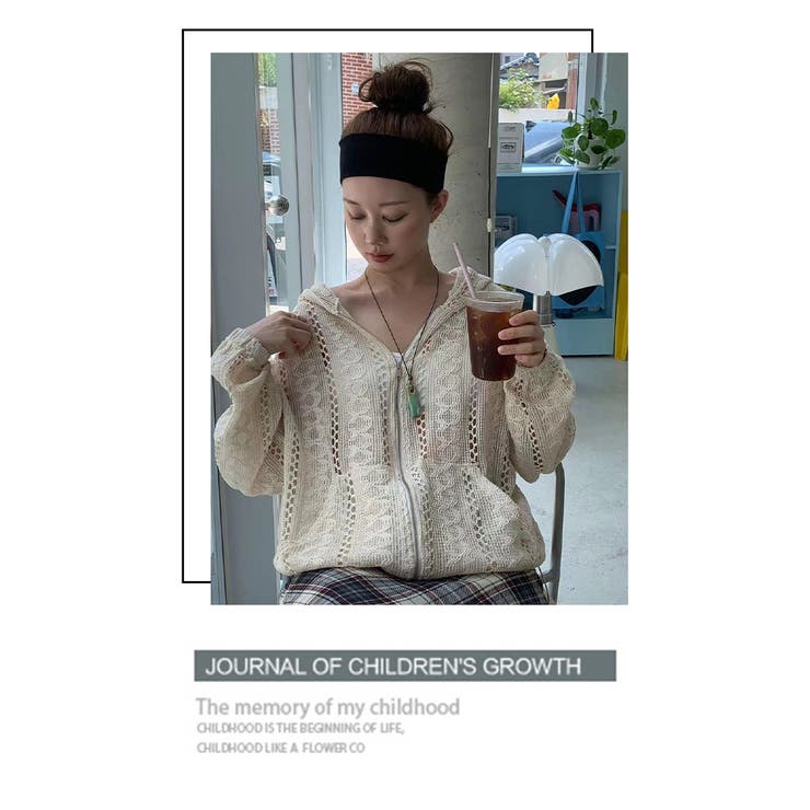 レースシースルーパーカー 薄手羽織りアウター | WITCH | 詳細画像10 