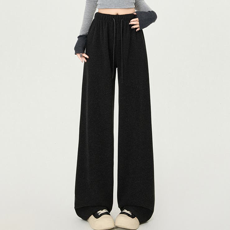 選べる2type 普通＆裏起毛 肌触り良いふんわりワイドパンツ | WITCH | 詳細画像2 