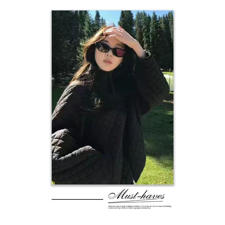 キルティングジャケット フード付き中綿 アウター | WITCH | 詳細画像16 