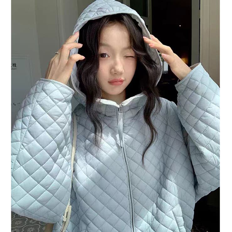 キルティングジャケット フード付き中綿 アウター | WITCH | 詳細画像2 