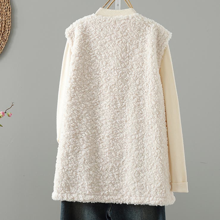 ボアベストもこもこ フリースベスト | WITCH | 詳細画像3 