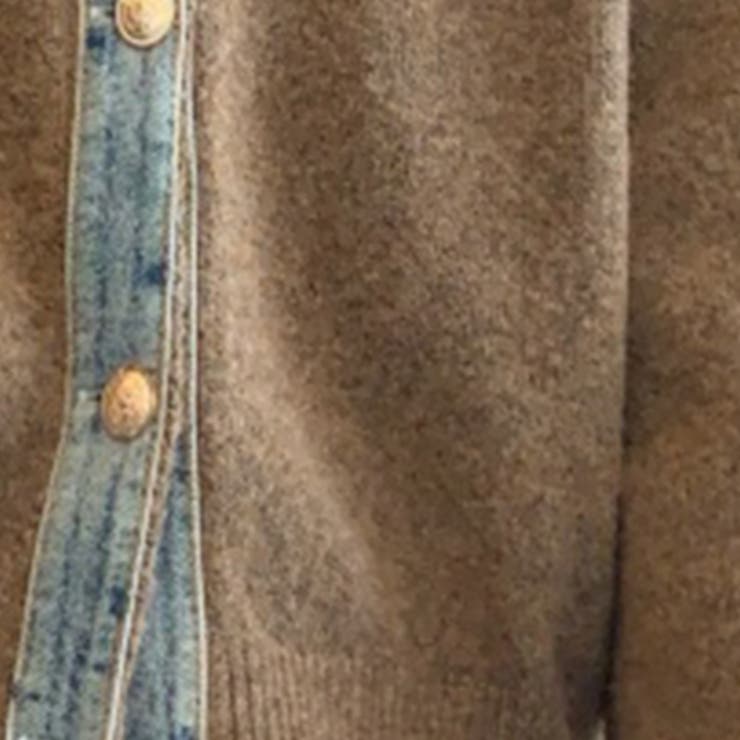 デニム襟異素材ミックスニットトップス | WITCH | 詳細画像4 