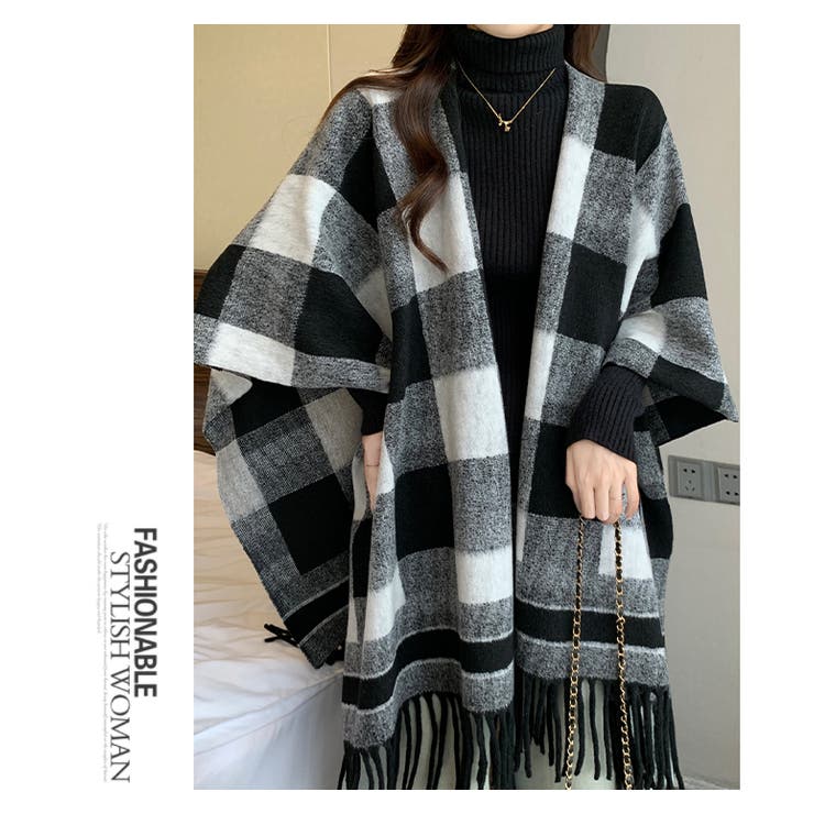 ストール風コート ポンチョ ストール | WITCH | 詳細画像15 