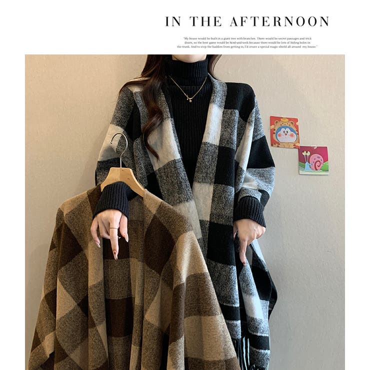 ストール風コート ポンチョ ストール | WITCH | 詳細画像17 