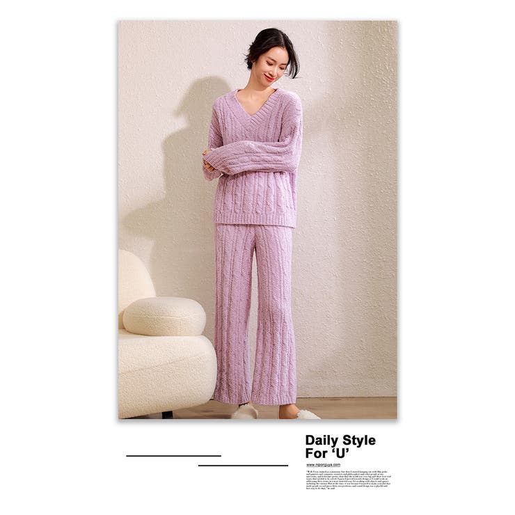 パジャマ上下セットふわふわであったかい 冬 長袖 ルームウェア  | WITCH | 詳細画像14 