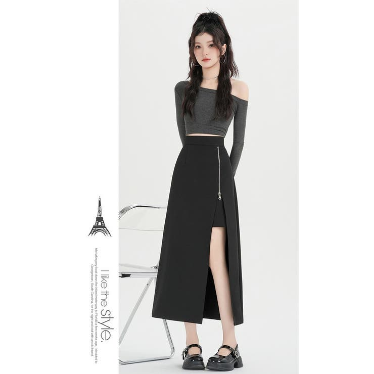 ZIPスリットタイトロングスカート | WITCH | 詳細画像9 