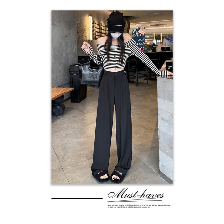春夏 新作セミワイドパンツ レディース ロングパンツ  | WITCH | 詳細画像8 