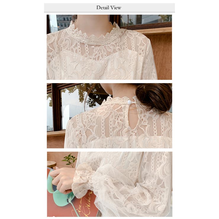 総レースハイネックブラウス | WITCH | 詳細画像6 