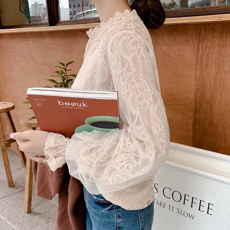 総レースハイネックブラウス | WITCH | 詳細画像3 