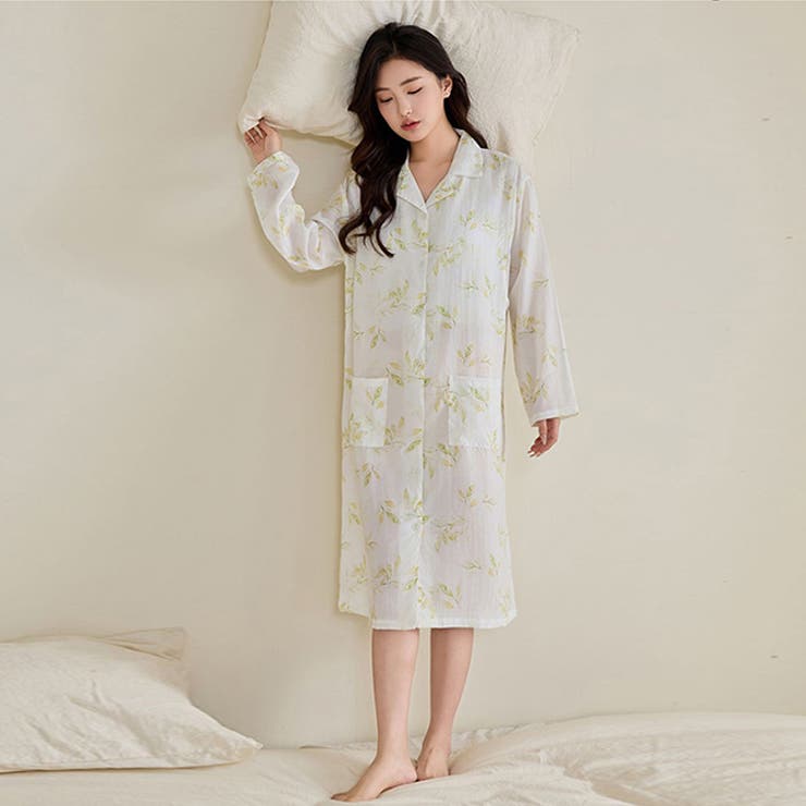 グリーン | 授乳口付き 授乳服 マタニティ パジャマ | WITCH