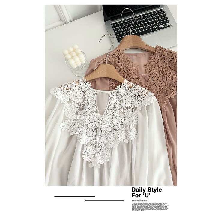 レース刺繍ブラウス トップキャミプレゼント | WITCH | 詳細画像17 