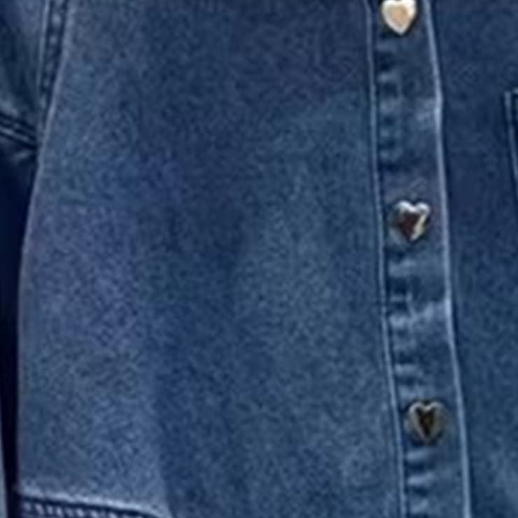 ハートボタンフレアデニムシャツワンピース | WITCH | 詳細画像5 