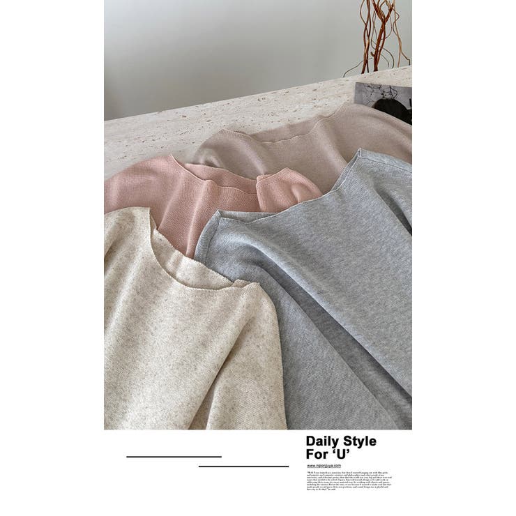 ニットセットアップ スカートレイヤードドルマンスリーブトップス感度の高いワントー… | WITCH | 詳細画像16 