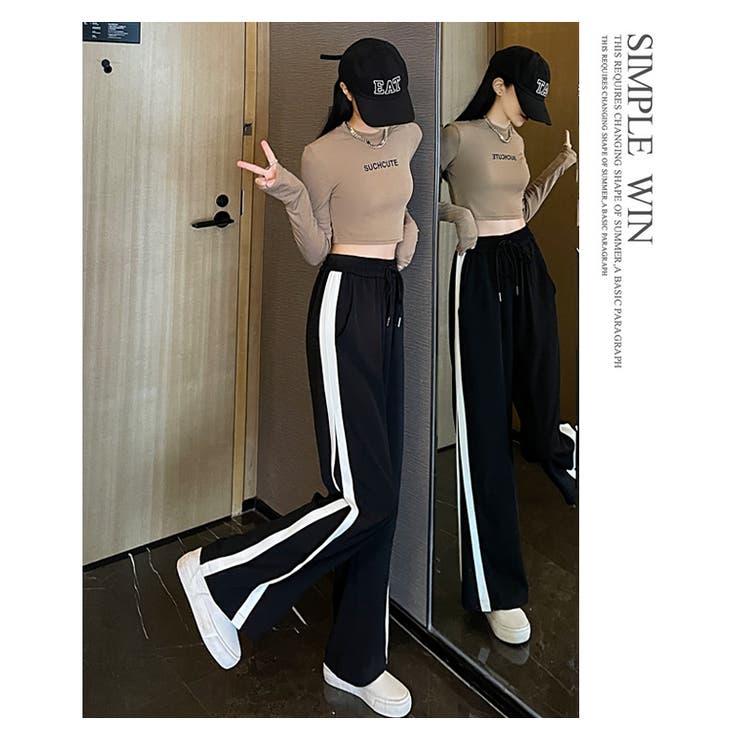 選べる2タイプサイドラインワイドパンツ | WITCH | 詳細画像10 