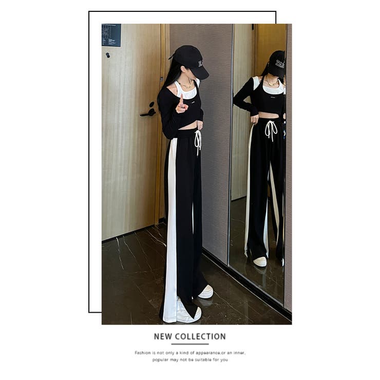 選べる2タイプサイドラインワイドパンツ | WITCH | 詳細画像14 