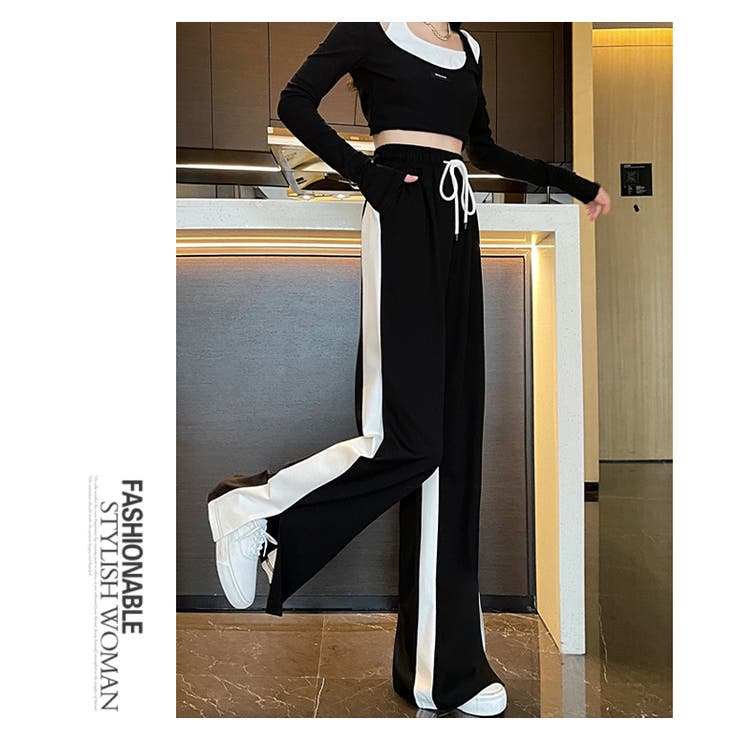 選べる2タイプサイドラインワイドパンツ | WITCH | 詳細画像15 