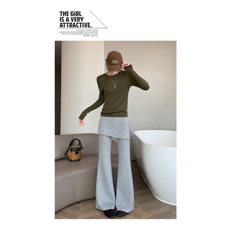 ラップスカート付き フレアパンツ | WITCH | 詳細画像8 