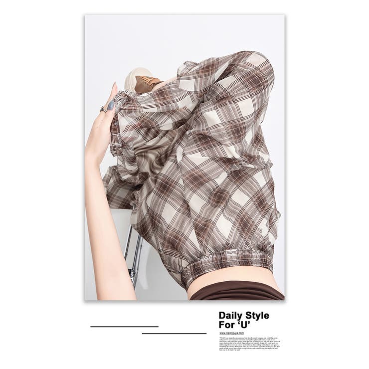 チェック柄ボリュウームシフォンマーメイドスカート | WITCH | 詳細画像17 