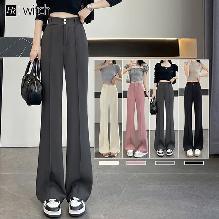 センターピンタックフレアパンツ | WITCH | 詳細画像1 