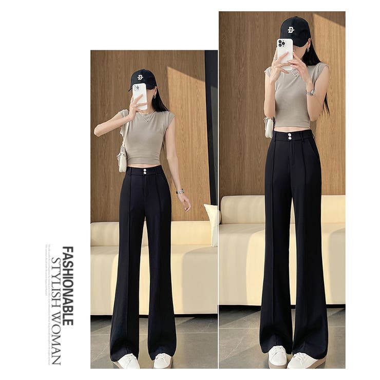 センターピンタックフレアパンツ | WITCH | 詳細画像9 