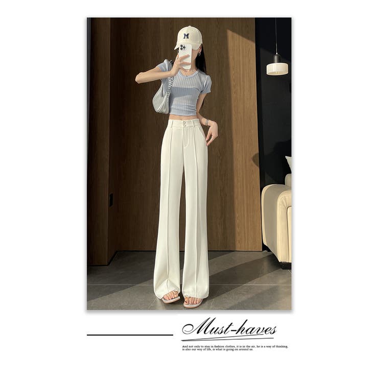 センターピンタックフレアパンツ | WITCH | 詳細画像15 