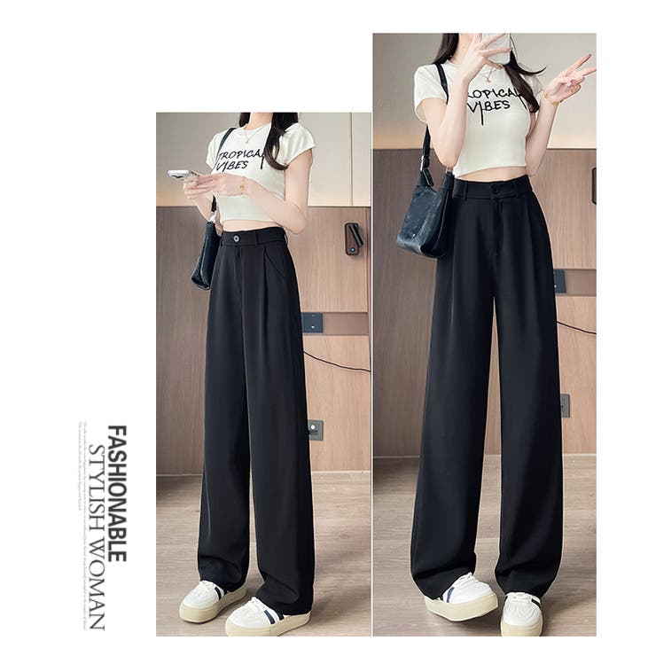 セミワイドパンツ レディース ロングパンツ 春 夏 新作 | WITCH | 詳細画像10 