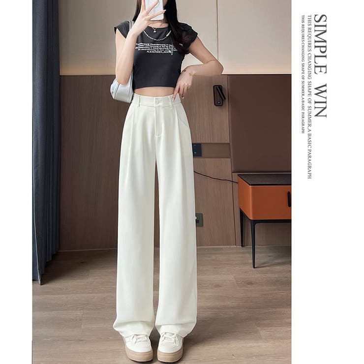 セミワイドパンツ レディース ロングパンツ 春 夏 新作 | WITCH | 詳細画像12 