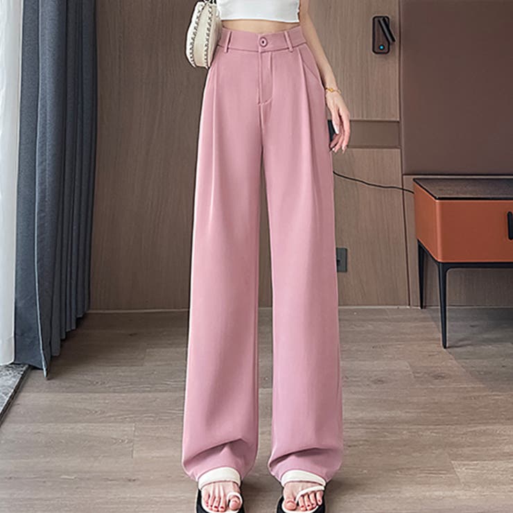 ピンク | セミワイドパンツ レディース ロングパンツ 春 夏 新作 | WITCH