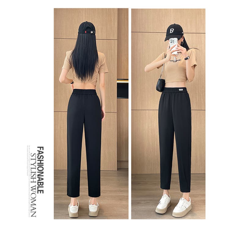 着痩せ体型カバーサルエルパンツ | WITCH | 詳細画像10 