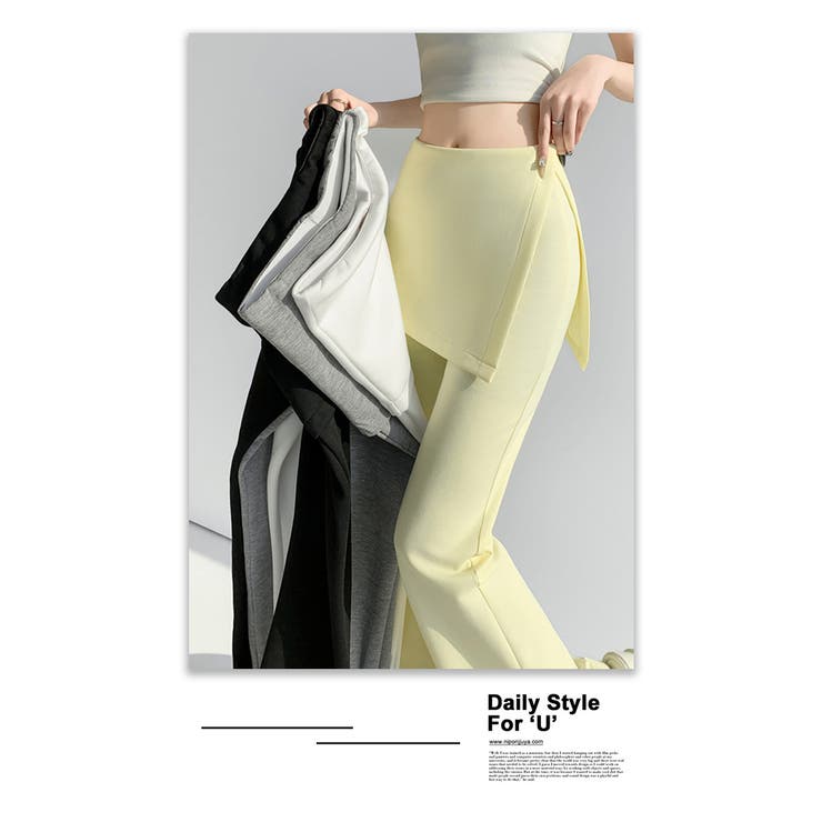 ラップスカート付き フレアパンツ | WITCH | 詳細画像4 