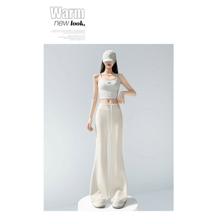 キラキララメが可愛いスウェット パンツ セミフレア ワイドパンツ | WITCH | 詳細画像8 