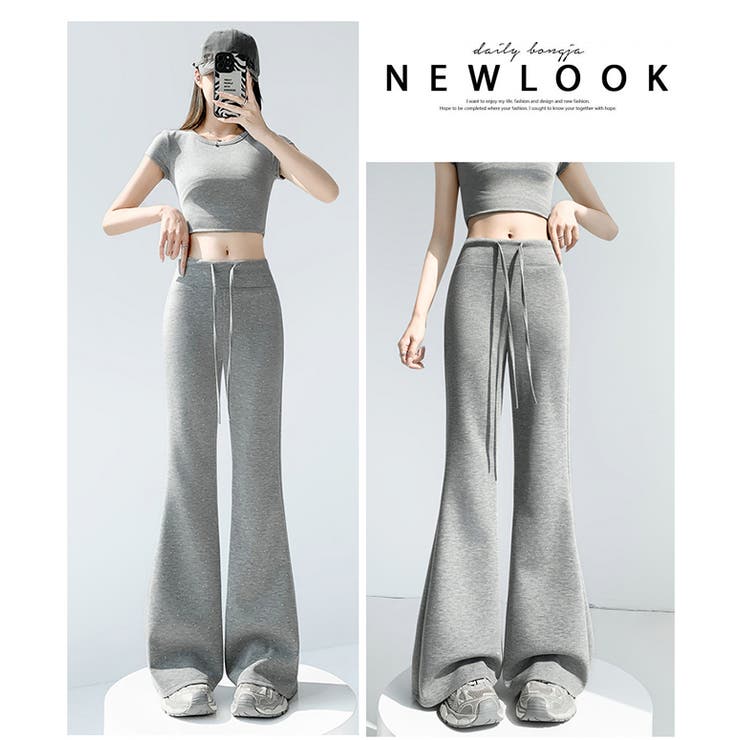 キラキララメが可愛いスウェット パンツ セミフレア ワイドパンツ | WITCH | 詳細画像15 