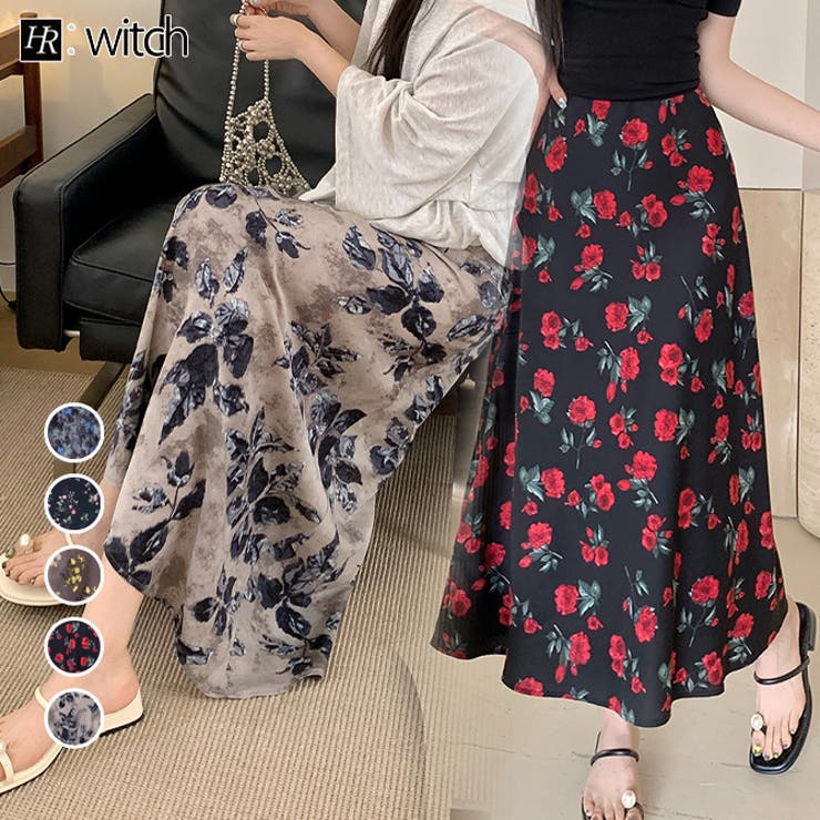 花柄プリンツフレアスカート | WITCH | 詳細画像1 