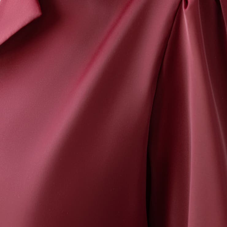 サテンブラウスサテンシャツ 長袖 パフスリーブ | WITCH | 詳細画像5 