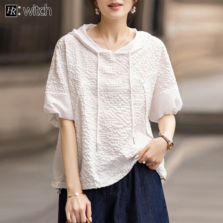 テクスチャーデザインパーカー | WITCH | 詳細画像1 