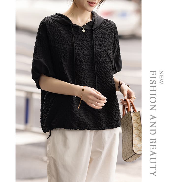 テクスチャーデザインパーカー | WITCH | 詳細画像15 