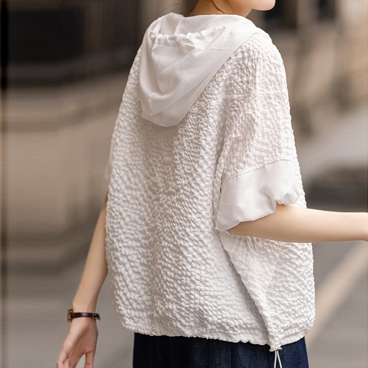 テクスチャーデザインパーカー | WITCH | 詳細画像3 