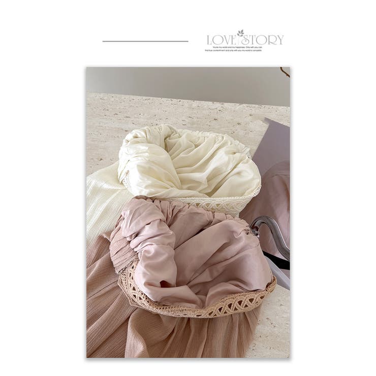 2点セットオフショルダーレース切替トップス+フレアロングスカート | WITCH | 詳細画像17 