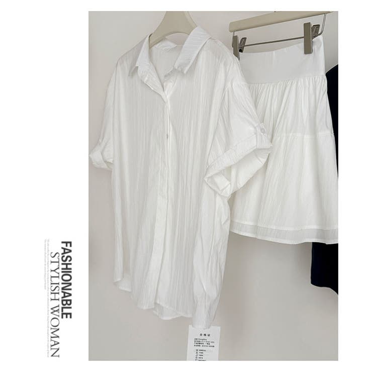 春夏新作2点セットティアードシャツ+ギャザースカート | WITCH | 詳細画像13 