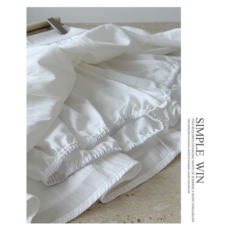 春夏新作2点セットティアードシャツ+ギャザースカート | WITCH | 詳細画像17 