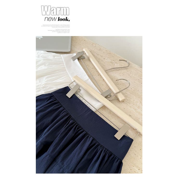 春夏新作2点セットティアードシャツ+ギャザースカート | WITCH | 詳細画像18 