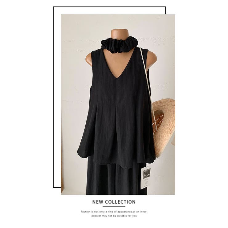 リネン風ノースリーブセットアップ | WITCH | 詳細画像11 