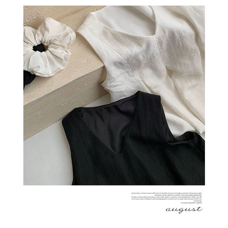 リネン風ノースリーブセットアップ | WITCH | 詳細画像18 