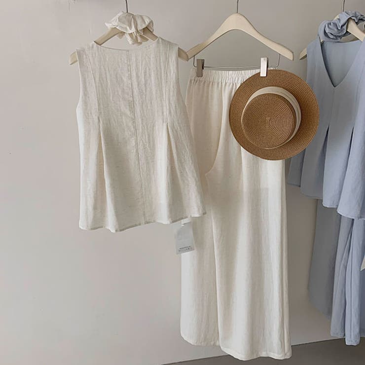 リネン風ノースリーブセットアップ | WITCH | 詳細画像3 