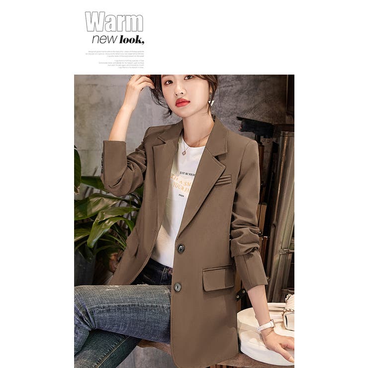 テーラードジャケット オーバーサイズジャケット オフィスカジュアル | WITCH | 詳細画像9 