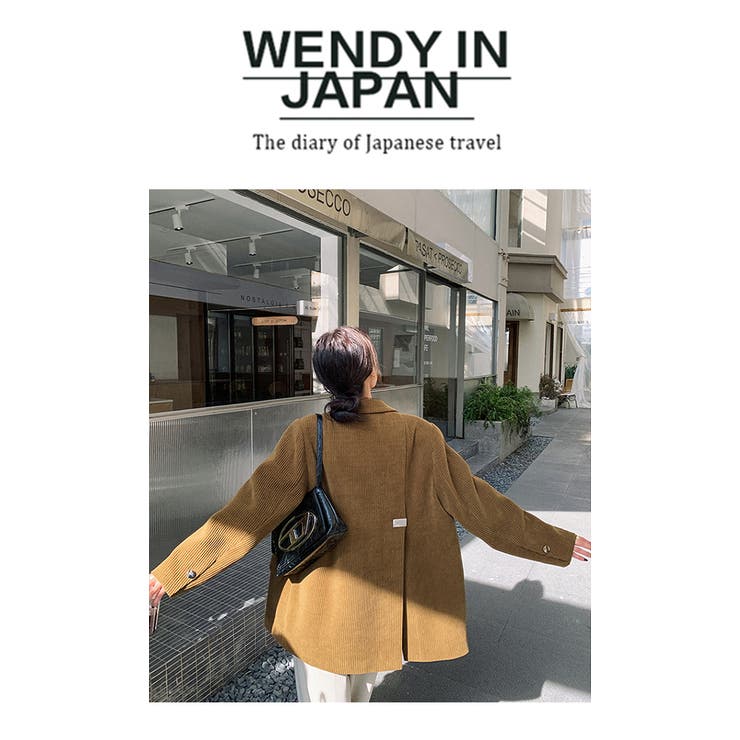 バックスリット & メタルアクセント付きコーデュロイブレザー | WITCH | 詳細画像10 