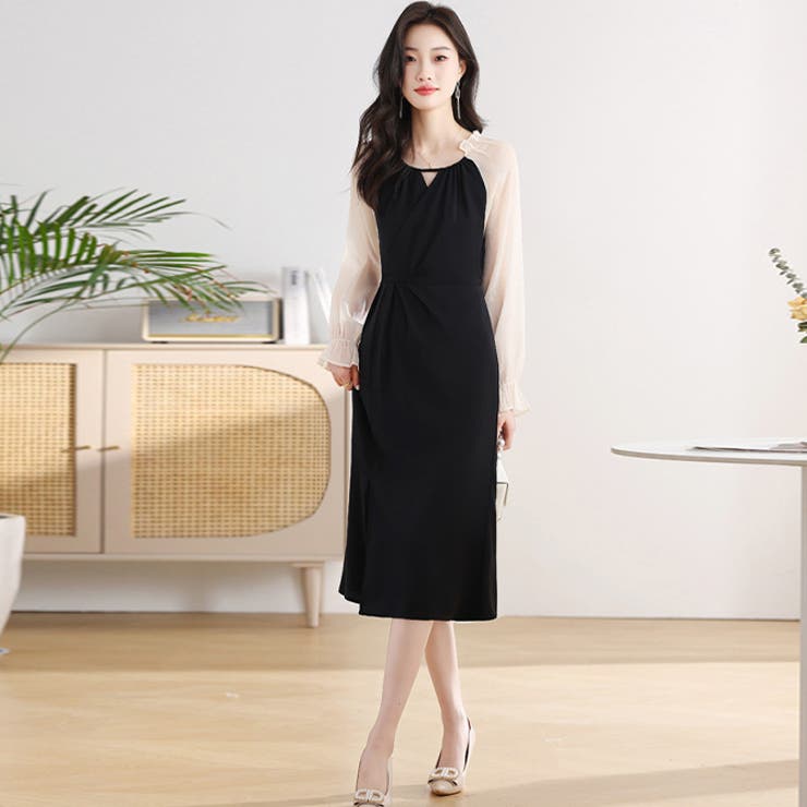 ブラック | パーティードレス 結婚式 お呼ばれドレス | WITCH