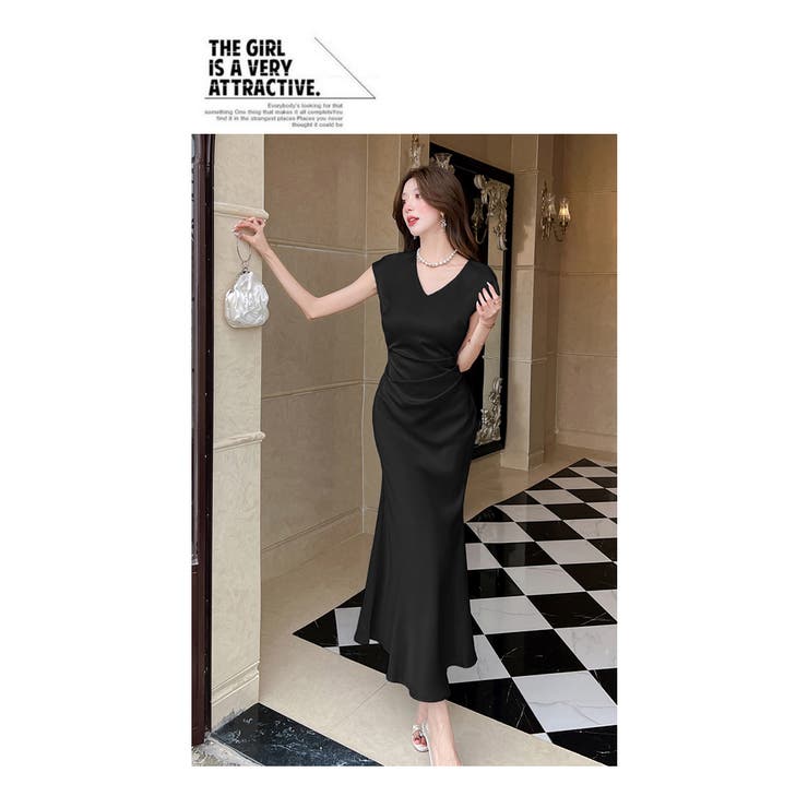 サテンパーティードレスロングスカート | WITCH | 詳細画像10 