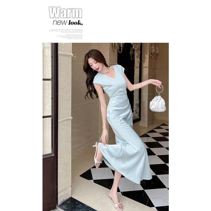 サテンパーティードレスロングスカート | WITCH | 詳細画像17 