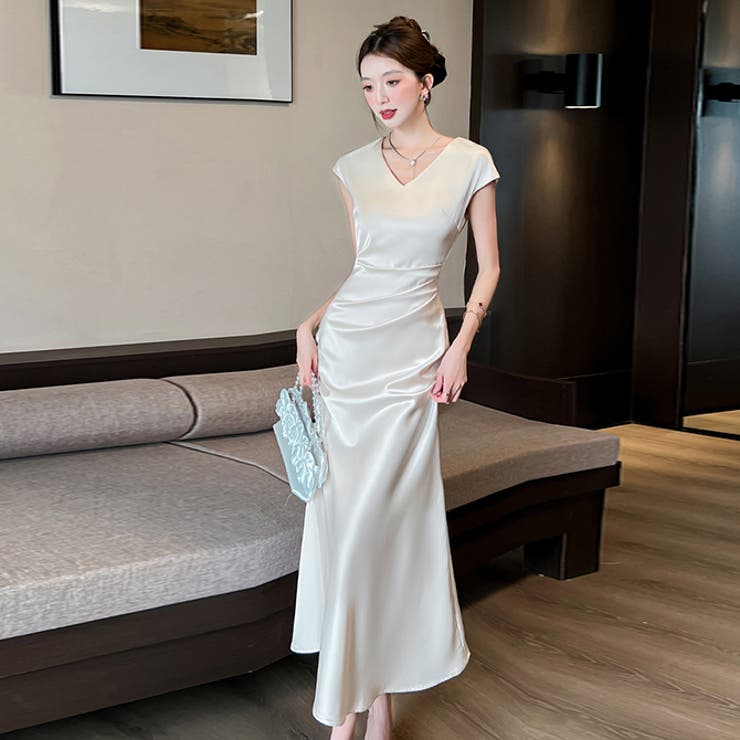 サテンパーティードレスロングスカート | WITCH | 詳細画像2 